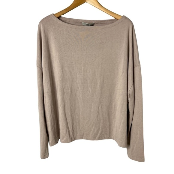 All Saints Tops - All Saints Rita Oversized Dropped Shoulder T Shirt Cloud Pink Size Large